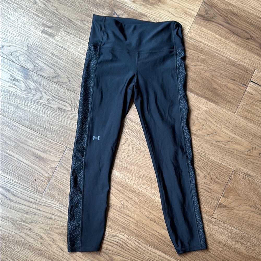 Under Armour Black Leggings with Side Mesh